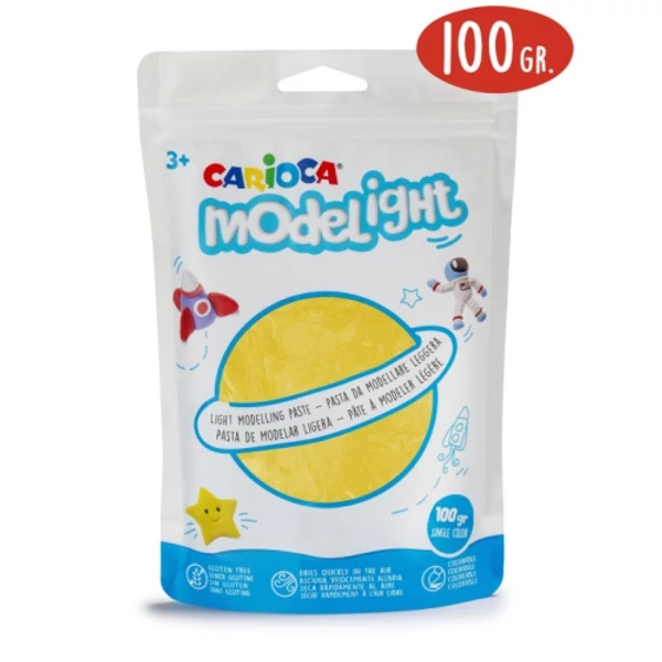 Modelight 100g-os sárga gyurma - Carioca