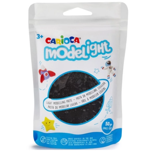 Modelight 50g-os fekete gyurma - Carioca