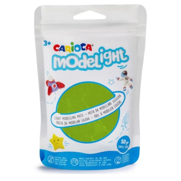 Modelight 50g-os világoszöld gyurma - Carioca