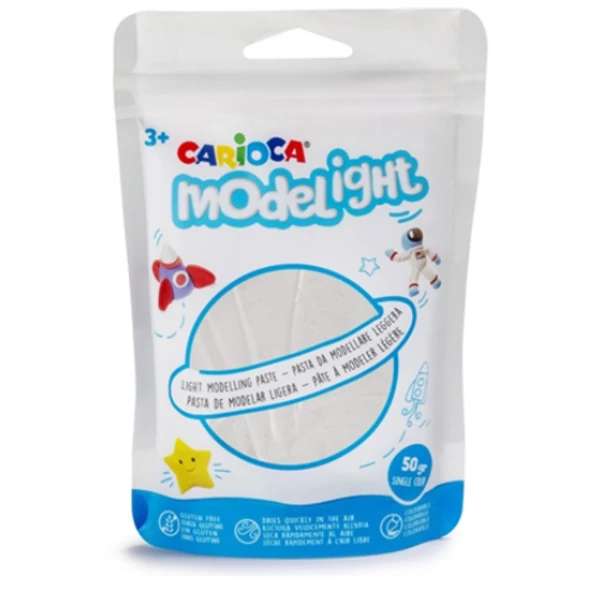 Modelight 50g-os fehér gyurma - Carioca