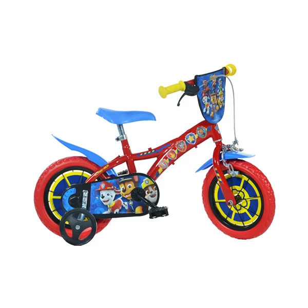 Mancs őrjárat piros-kék kerékpár 12-es méretben