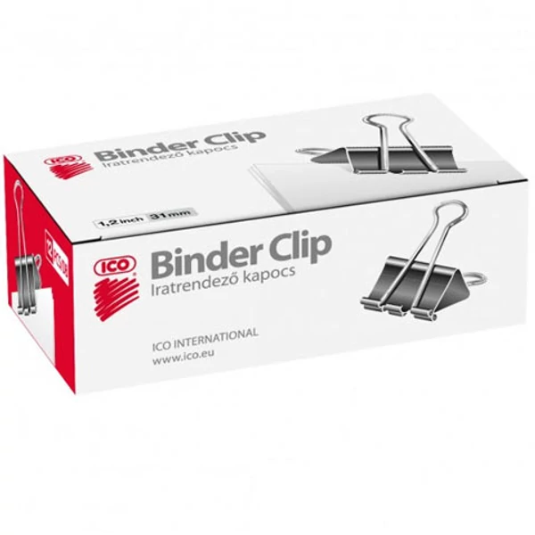 ICO: Binder csipesz 31mm 12db-os doboz