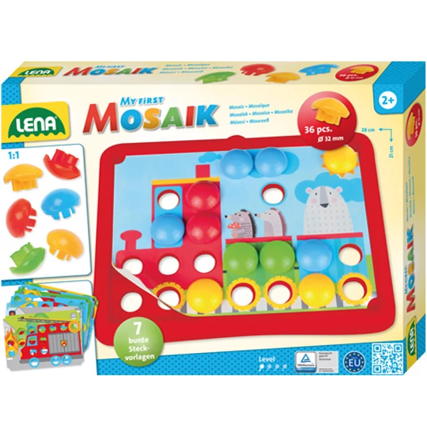 LENA: Mosaik Első pötyim játékszett - Járművek