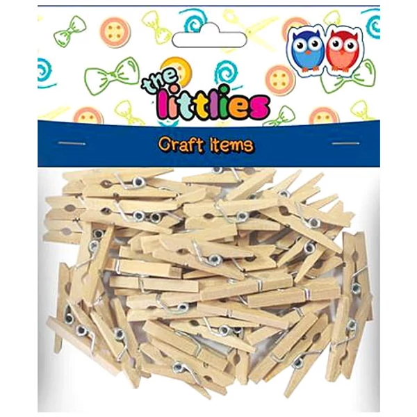 Natúr fa csipesz 25mm 45db