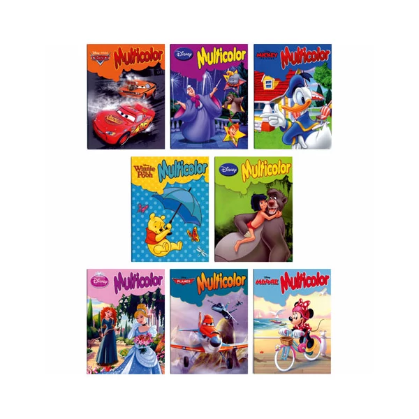 Disney színező füzet többféle változatban A/4-es
