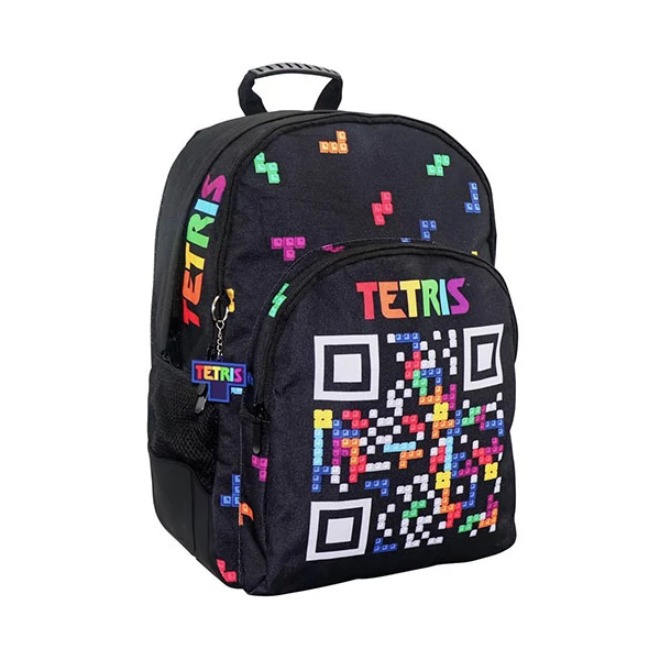 Tetris lekerekített iskolatáska, hátizsák 33x16x45cm