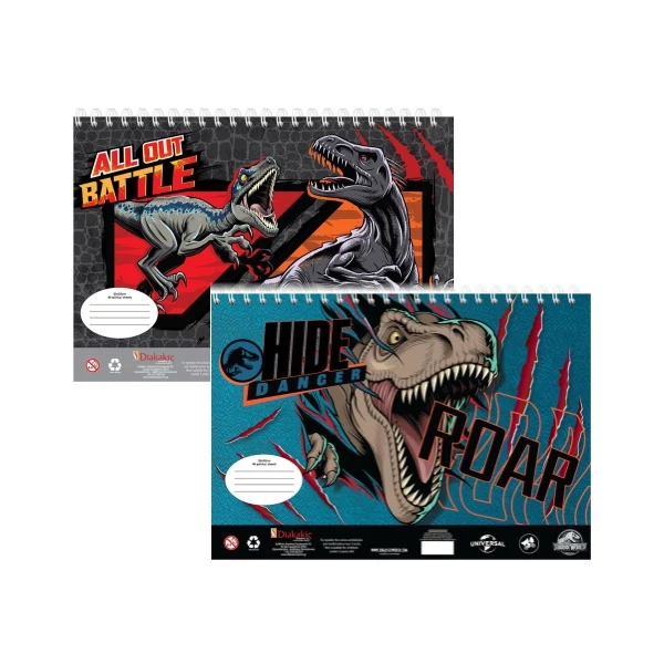 Jurassic World: Vázlatfüzet matricákkal és sablonnal