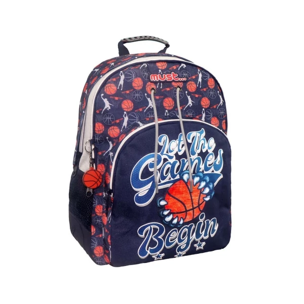 Must Energy: Let The Games Begin ergonomikus iskolatáska hátizsák