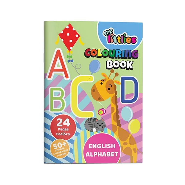 The Littlies: ABC színező 24 oladalas 50 matricával A4