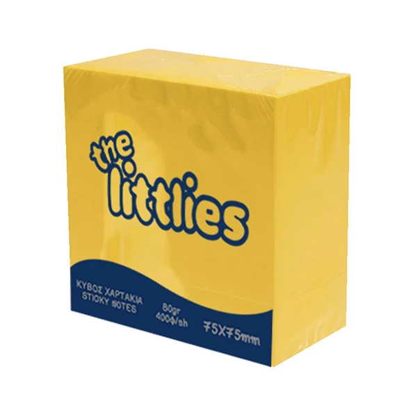 The Littlies: Sárga színű 400 lapos jegyzettömb 75x75mm