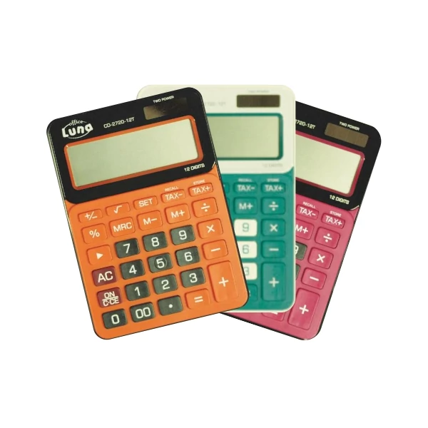 CH-2720-12 számológép 12 karakterrel több színváltozatban