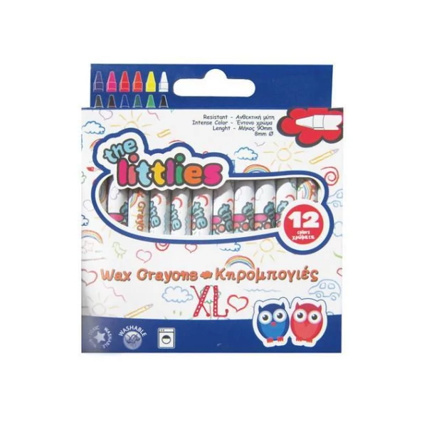 The Littlies: XL 12db-os színes zsírkréta szett