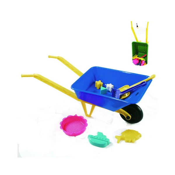 Nagy homokozó talicska szerszámokkal - D-Toys