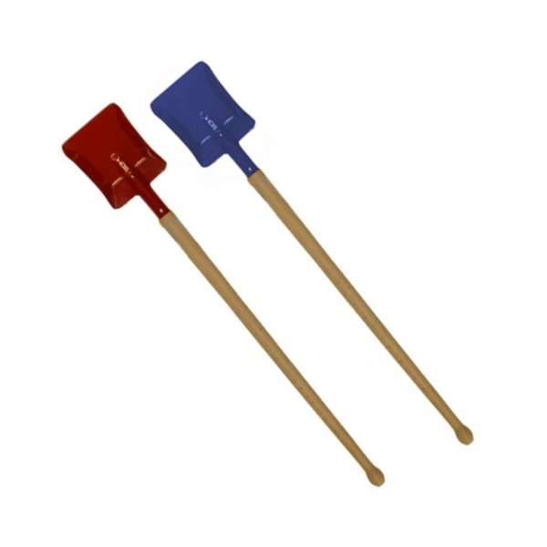 Fém lapát fa nyéllel 60cm-es piros színben