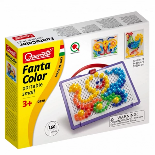 Quercetti: Színes pötyi készlet-polip 160db-os