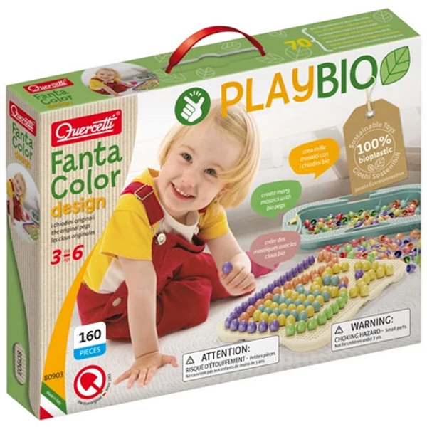 Quercetti: Play Bio Fantacolor Design pötyi 162db-os