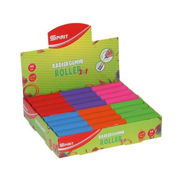 Spirit: Színes ceruzavég és ceruzamarkolat radír 1db