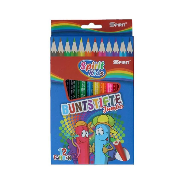 Spirit: Jumbo háromszögletű színesceruza 12db-os szett