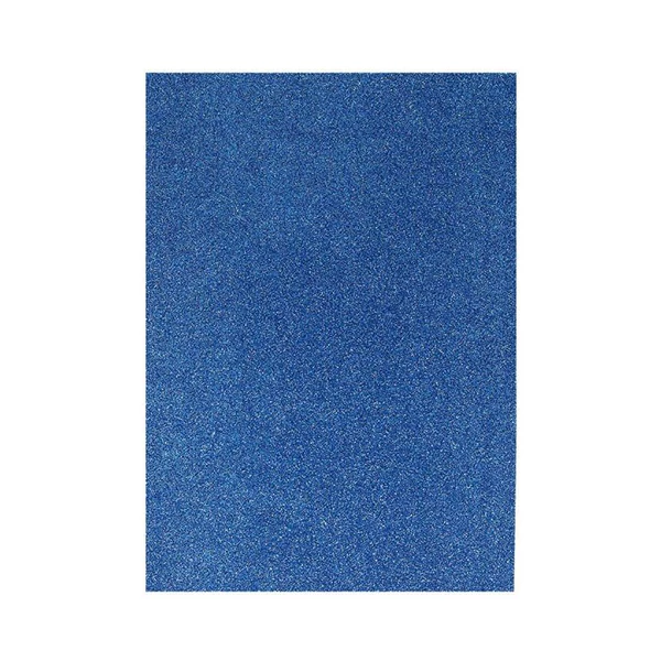Spirit: Dekorációs csillámos habszivacs lap királykék színben A/4 1db