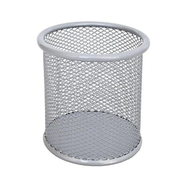 Spirit: Ezüst fém ceruzatartó 9x10cm