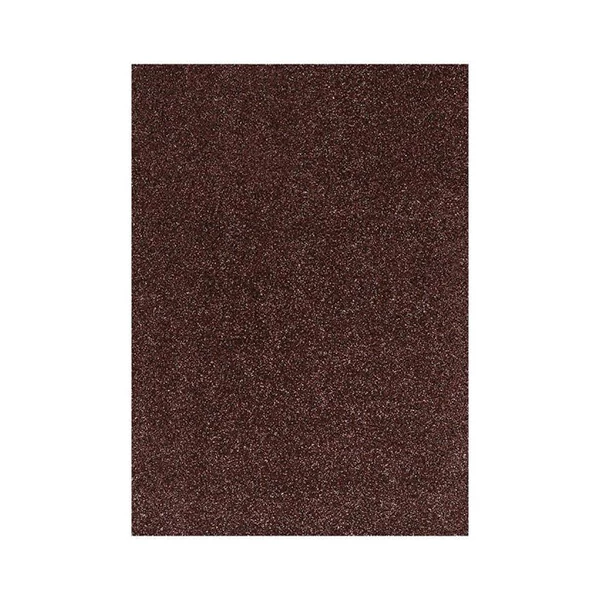 Spirit: Öntapadós csillámos dekorációs habszivacs lap sötétbarna színben A/4 1db