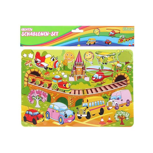 Spirit: Járműves kreatív műanyag rajzsablon