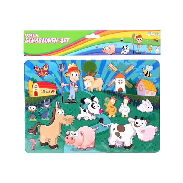 Spirit: Farm állatok kreatív műanyag rajzsablon