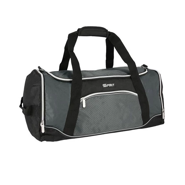 Spirit: Gym sporttáska fekete-szürke 20x51x23cm