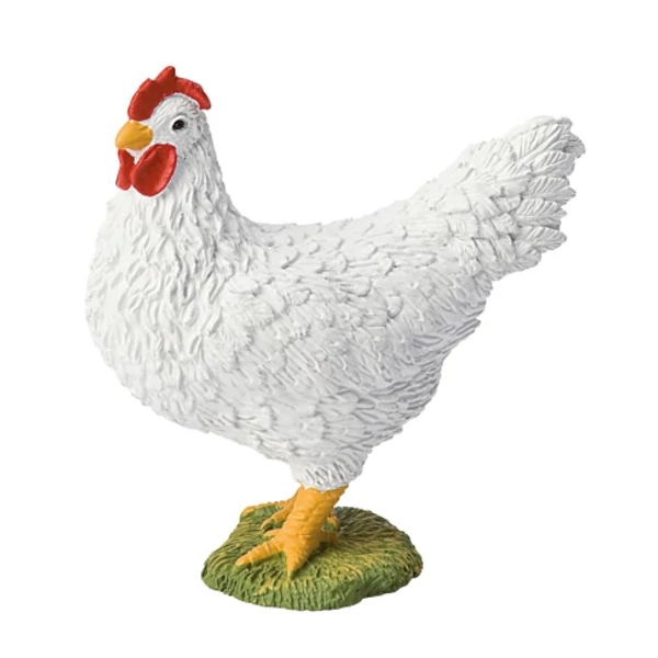 Fehér tyúk játékfigura - Bullyland