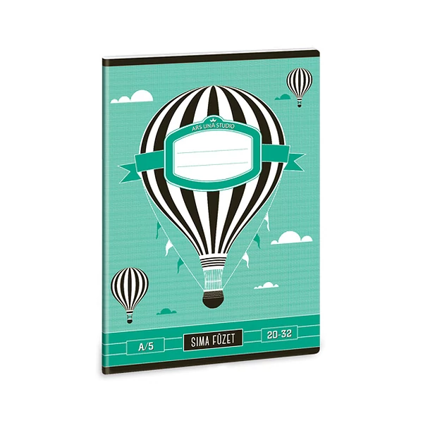 Hőlégballonos sima füzet A/5