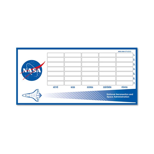 Ars Una: NASA kétoldalas órarend