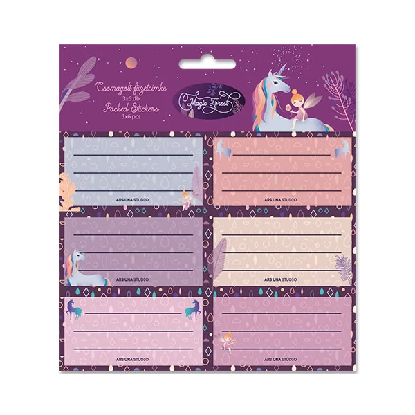 Ars Una: Magic Forest csomagolt füzetcímke 3x6db-os