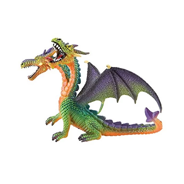 Dupla fejű zöld sárkány játékfigura - Bullyland