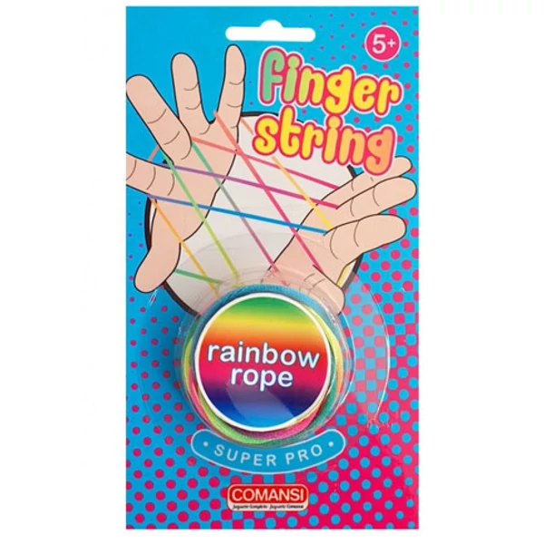 Finger String szivárvány színű gumimadzag
