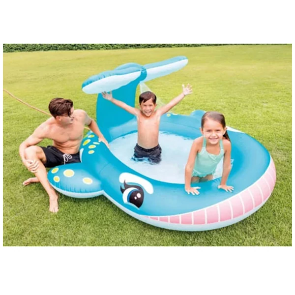 Intex: Spriccelős bálna medence 201x196x91cm