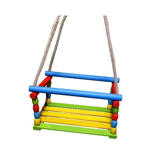 Fa színes hinta kötéllel