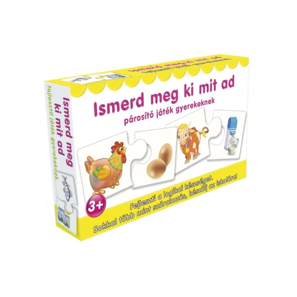 Ismerd meg ki mit ad párosító játék