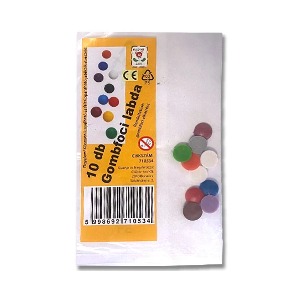 Gombfoci labda 10db