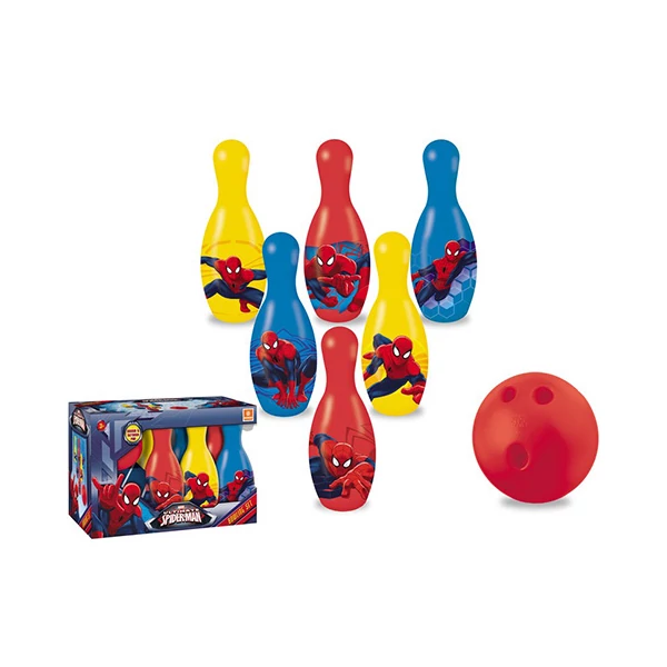 Pókember bowling szett 6db bábuval - Mondo Toys