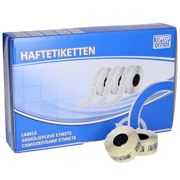 Spirit: Fehér árazócímke 22x12mm-es