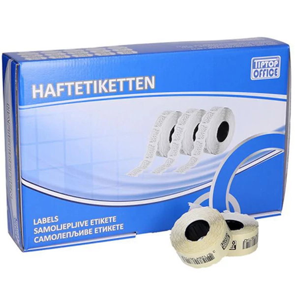 Spirit: Fehér árazócímke 26x16mm-es