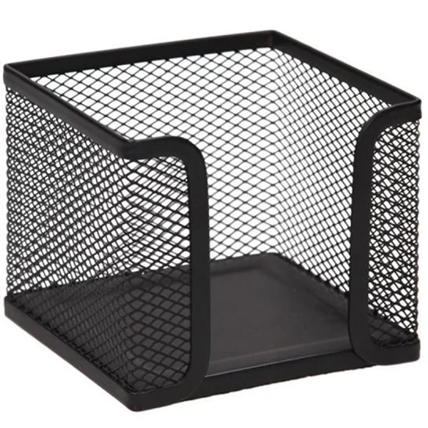 Spirit: Fekete fémhálós jegyzettömb tartó 10x10cm