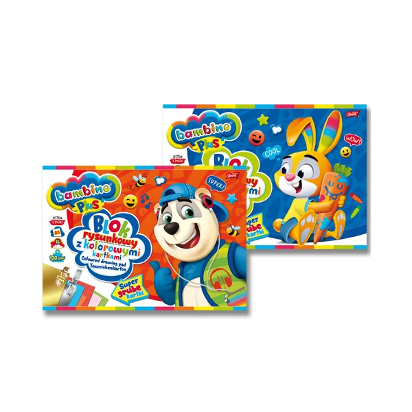 Bambino: Vázlatfüzet 16 színes lappal A/3