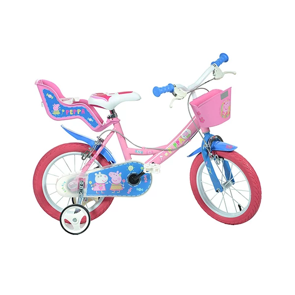Peppa Malac rózsaszín kerékpár 14-es méretben
