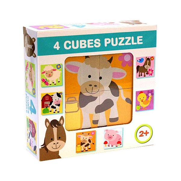 Mesekocka háziállatokkal 4db-os