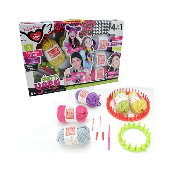 4 az 1-ben szövőszett színes fonallal