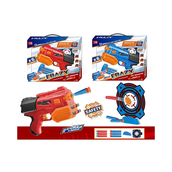 Crazy L szivacslövő szett céltáblával kétféle változatban 1db