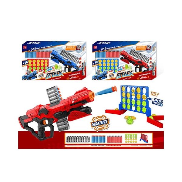 Attack L szivacslövő szett céltáblával kétféle változatban 1db