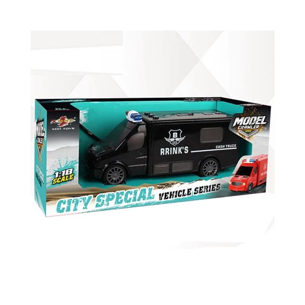 Távirányítós pénzszállító teherautó 20x7x8cm