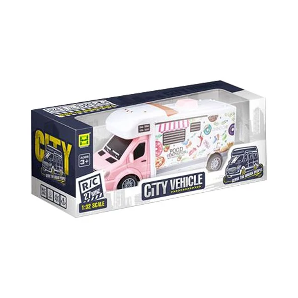 RC Távirányítós ételszállító autó fénnyel 27MHz 1/32